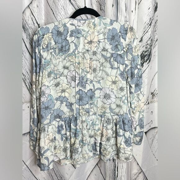WILLIAM RAST Devon Floral Peasant Top M - Picture 5 of 9